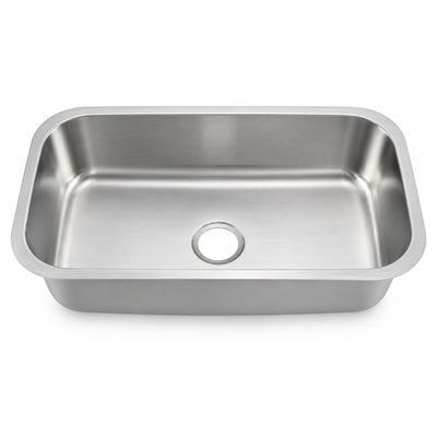 SANIKB 8047A — 31-1/2 x 18-3/4 Stainless Undermount Kitchen Sink, 29-1/2 Inch Bowl