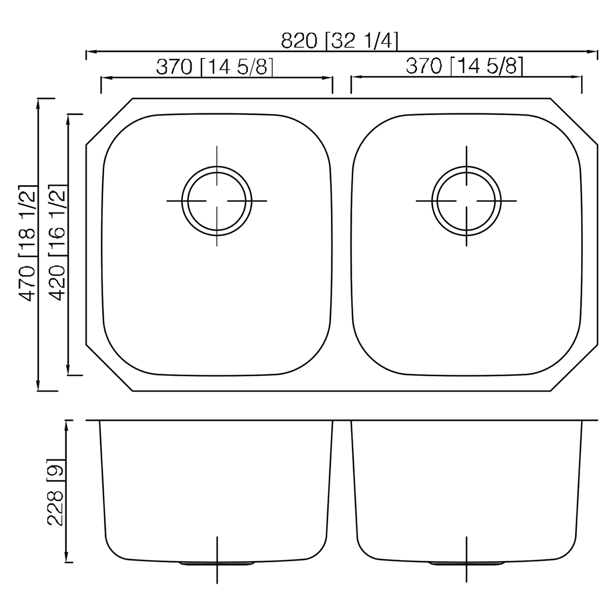SANIKB 8247A dimension drawing