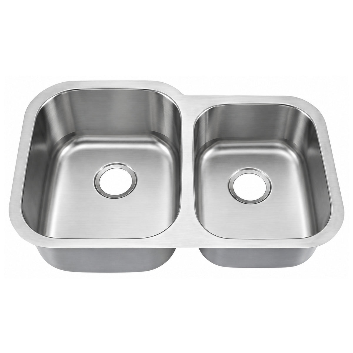 SANIKB 8252AL — Left-Hand Large 60/40 Double Bowl Undermount Kitchen Sink 32 x 20