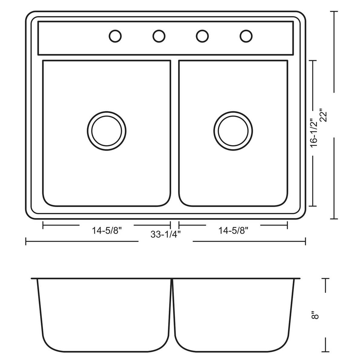 SANIKB 8456A-3 dimension drawing