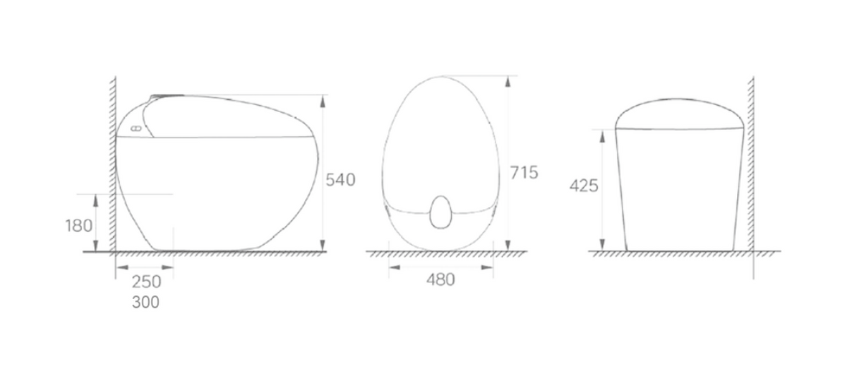 SANIKB 964 dimension drawing