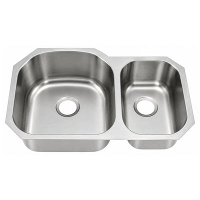 SANIKB 9653AL — Extra-Wide 37-3/8" Double Bowl Undermount Kitchen Sink, 304 Stainless