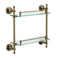 Antique Bronze Glass Shelf