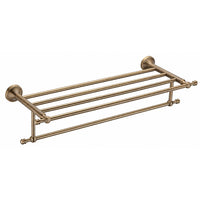 Antique Bronze Towel Rack with Bar