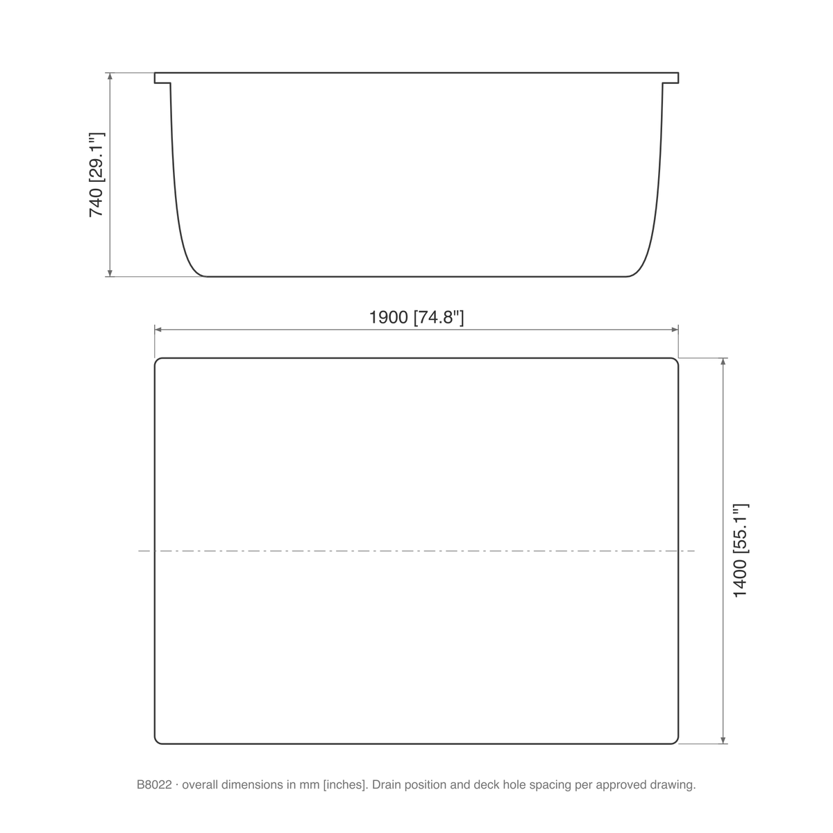 SANIKB B8022 dimension drawing