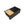 Top view of black quartz workstation sink with bamboo cutting board and bottom grid – SANIKB SN3319-MB