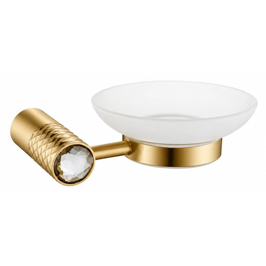 Brushed Gold Soap Dish — wall-mounted SUS304 stainless steel bathroom hardware | SANIKB