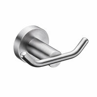 Double Brushed Nickel Robe Hook