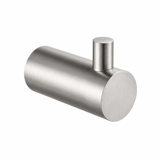 Brushed Nickel Robe Hook — wall-mounted SUS304 stainless steel bathroom hardware | SANIKB
