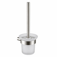 Modern Brushed Nickel Toilet Brush Holder