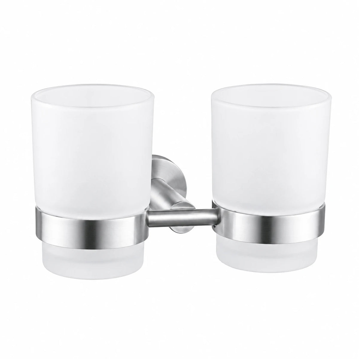 Brushed Nickel Tumbler Holder — wall-mounted SUS304 stainless steel bathroom hardware | SANIKB