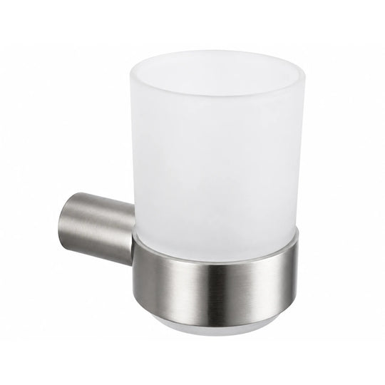 Brushed Nickel Tumbler Holder — wall-mounted SUS304 stainless steel bathroom hardware | SANIKB