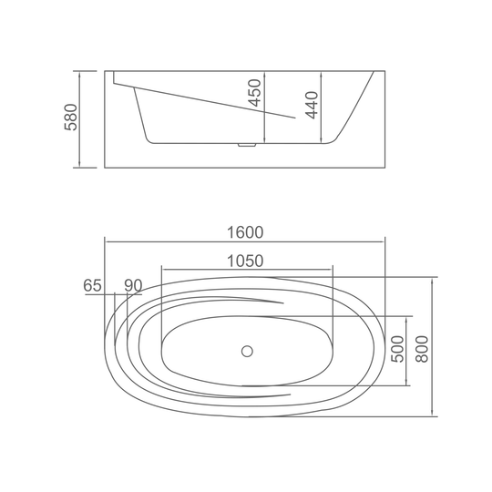 SANIKB D-8160 dimension drawing