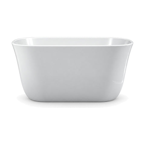 حوض استحمام نقع عميق مدمج مستطيل بزوايا مستديرة بارتفاع 27.6 بوصة، 51 و55 بوصة