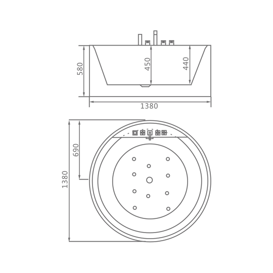 SANIKB D-8138 dimension drawing