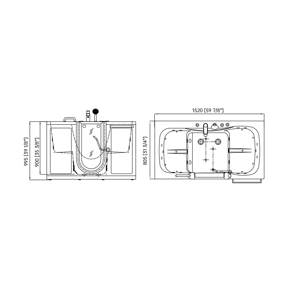 SANIKB BG-308A dimension drawing