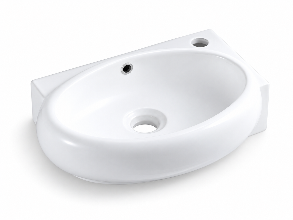 SANIKB D198 white ceramic basin