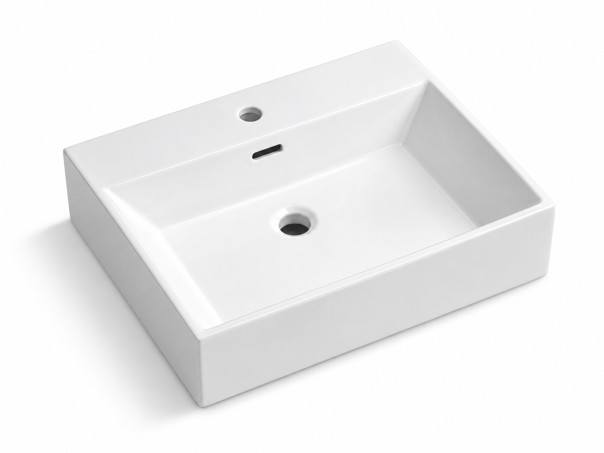 SANIKB D381A white ceramic basin