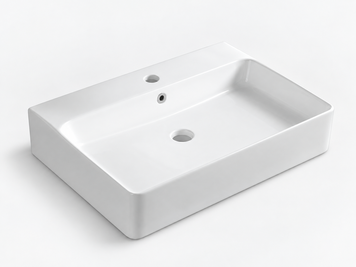 SANIKB D404 white ceramic basin
