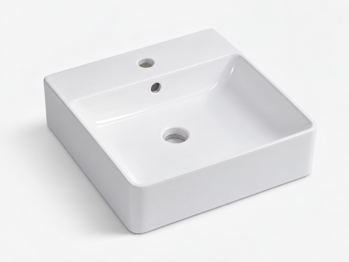 SANIKB D404B white ceramic basin