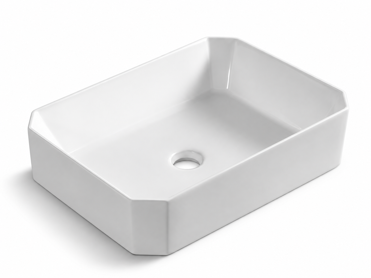 SANIKB D446 white ceramic basin