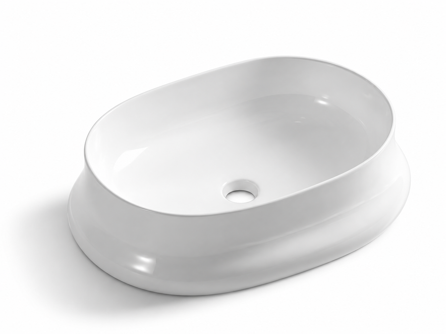 SANIKB D459 white ceramic basin
