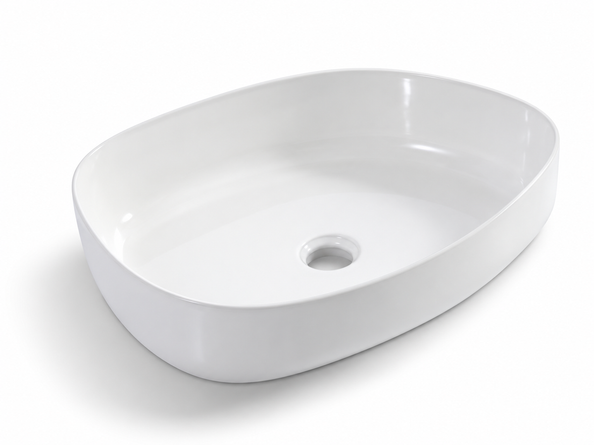 SANIKB D460 white ceramic basin