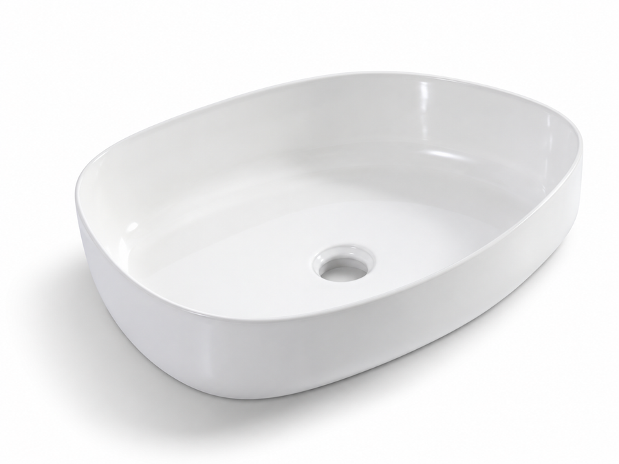 SANIKB D460 white ceramic basin