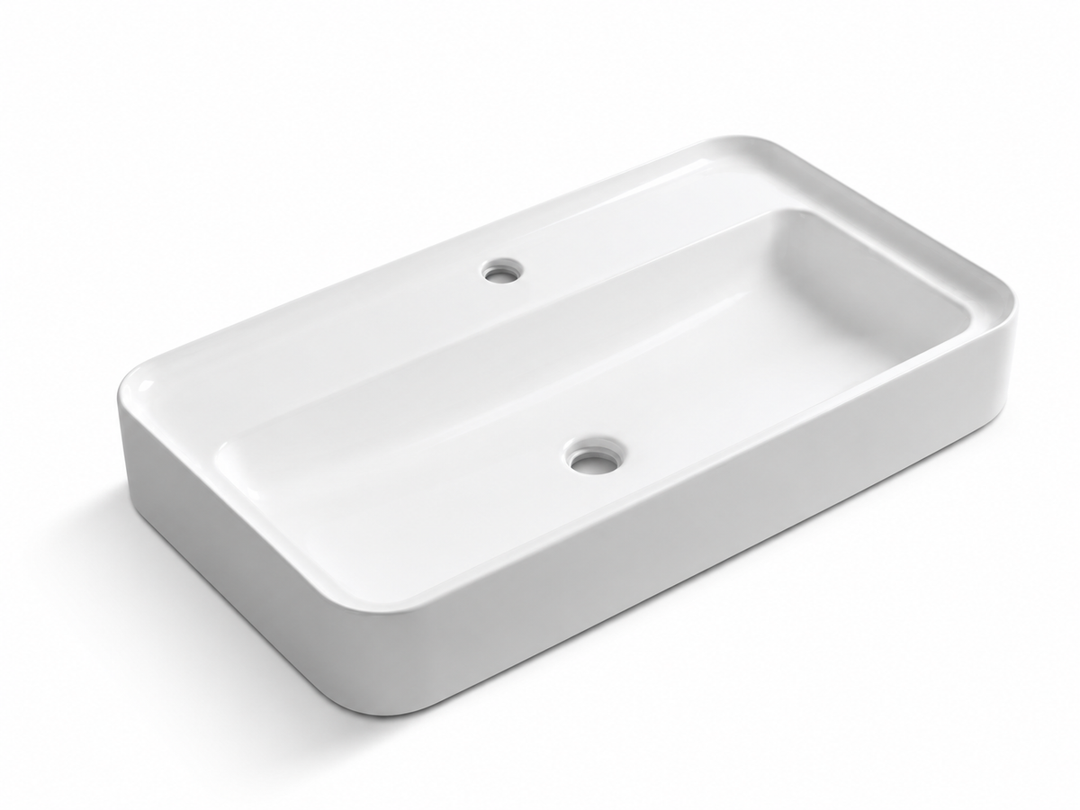SANIKB D481 white ceramic basin