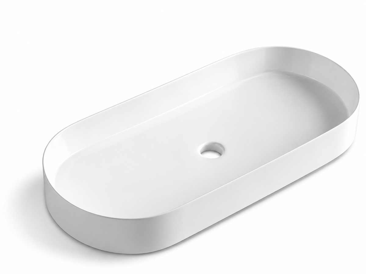 SANIKB D504C white ceramic basin