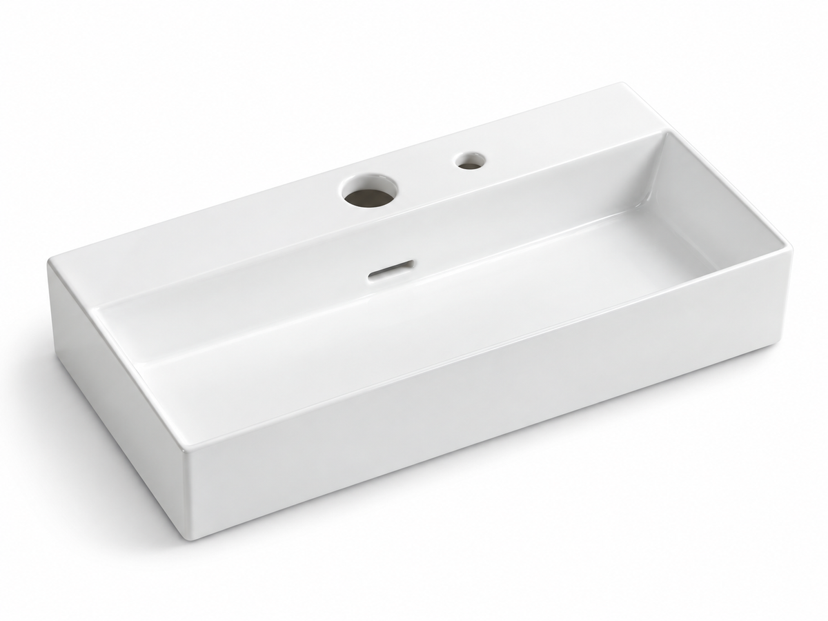 SANIKB D561B white ceramic basin