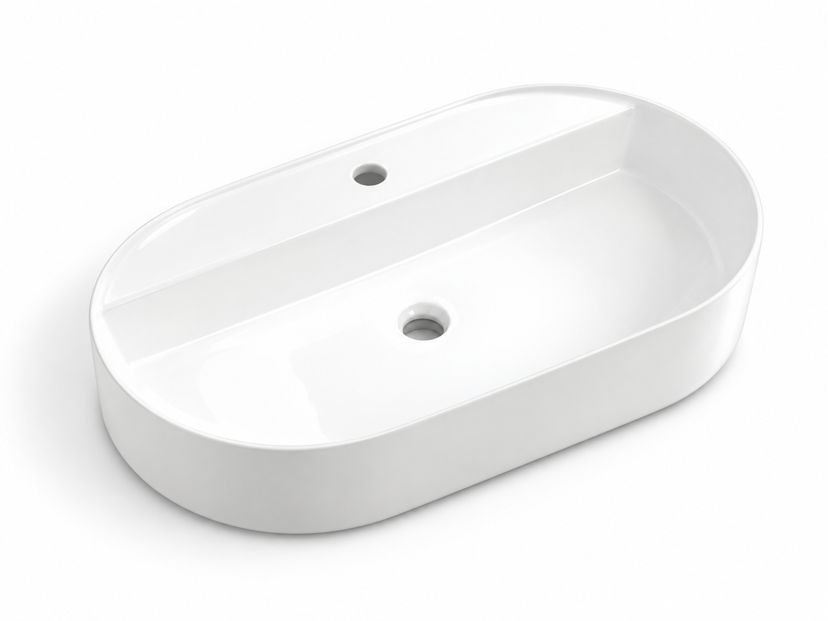 SANIKB D572C white ceramic basin