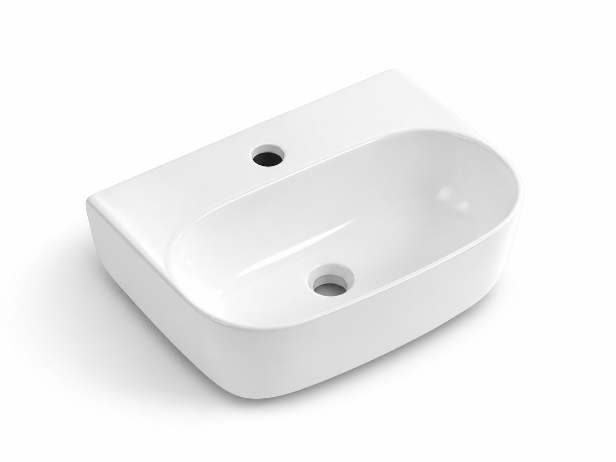 SANIKB D578 white ceramic basin