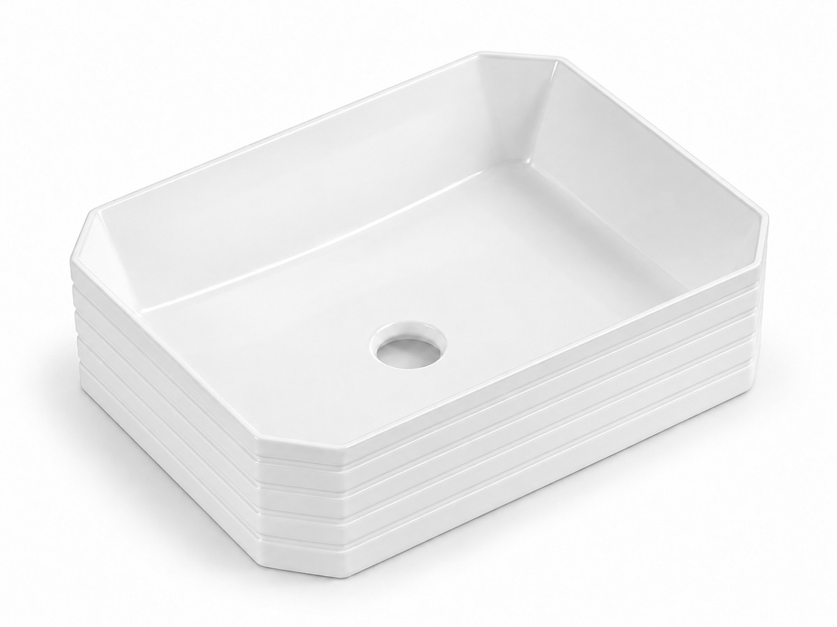 SANIKB D582 white ceramic basin