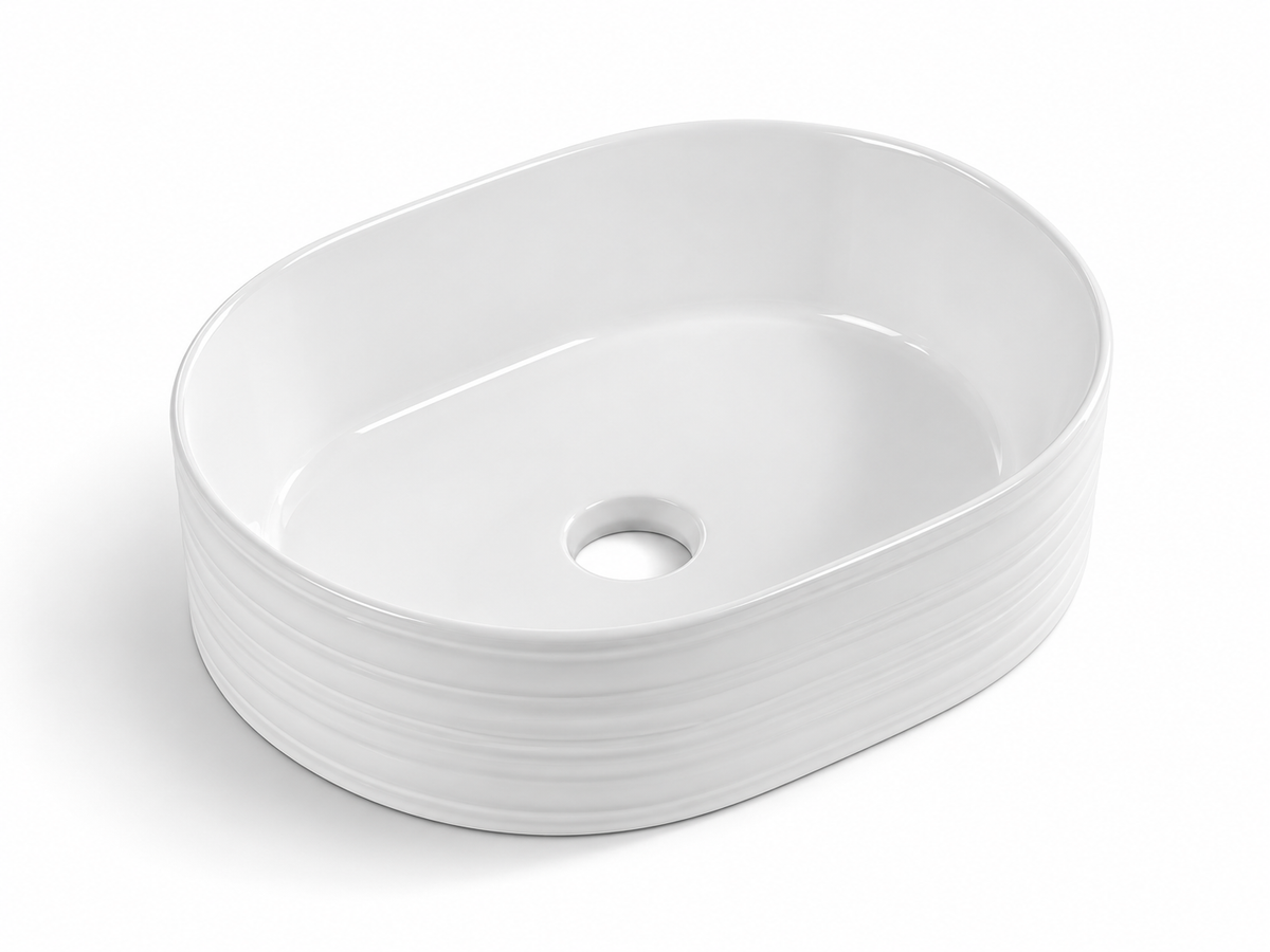 SANIKB D583 white ceramic basin