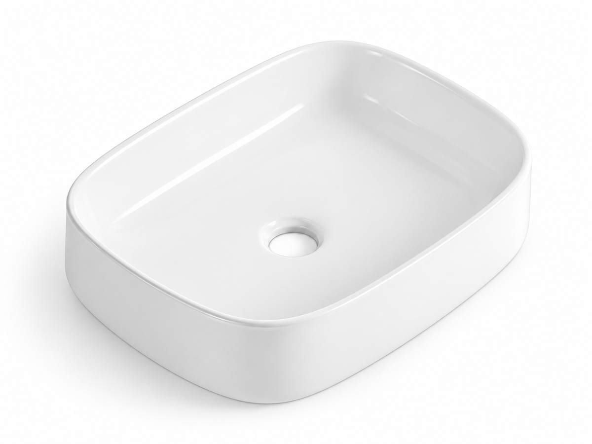 SANIKB D600 white ceramic basin