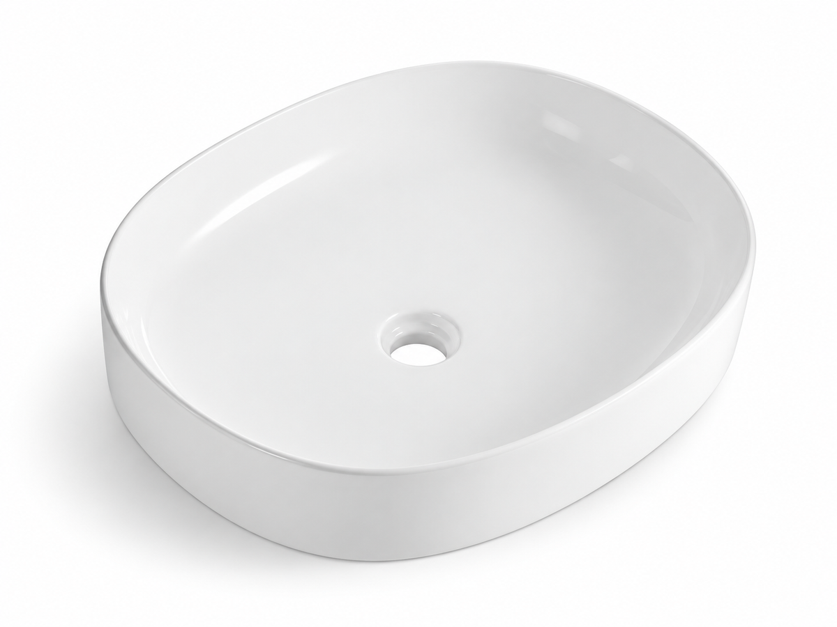SANIKB D602 white ceramic basin