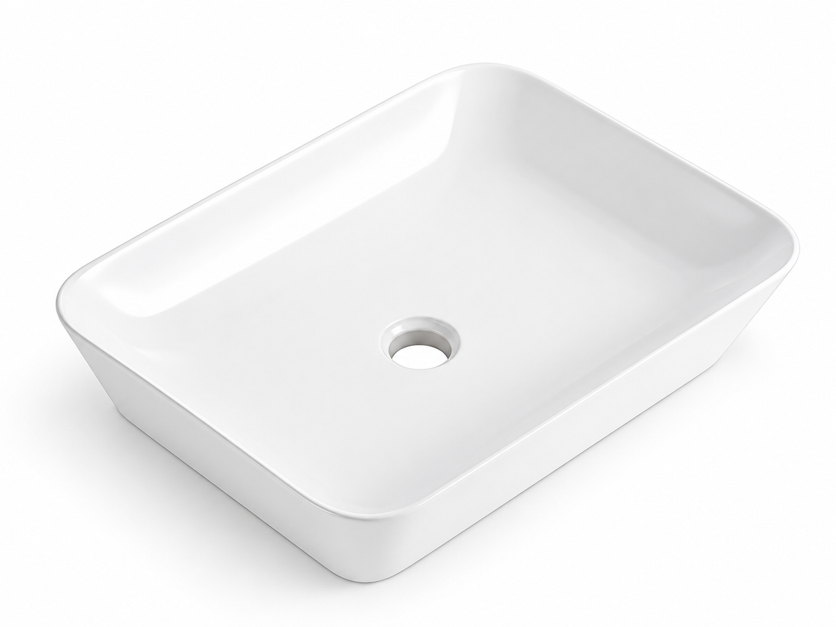 SANIKB D604 white ceramic basin