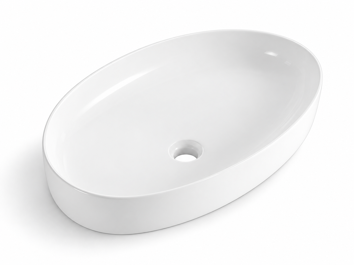 SANIKB D606 white ceramic basin
