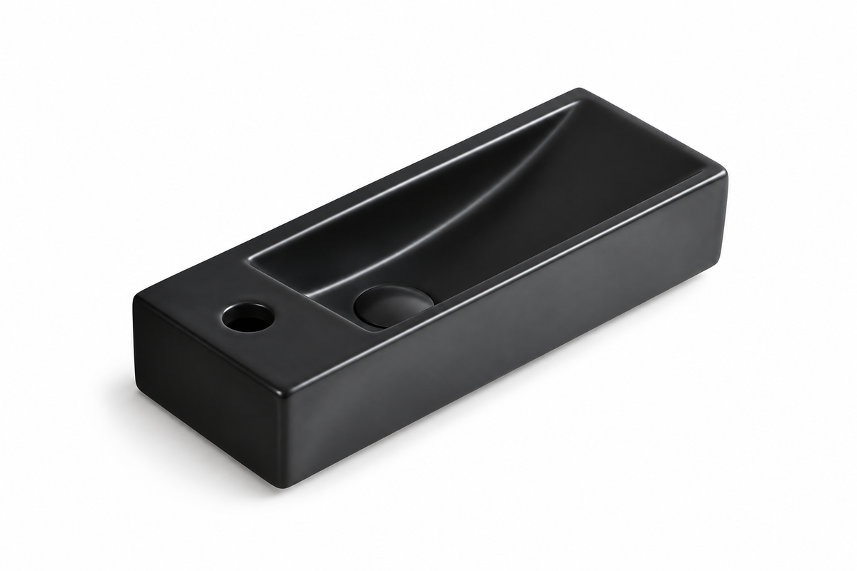 SANIKB SHY-3085RMB black ceramic basin