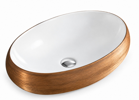 White interior / Brushed Copper look exterior
