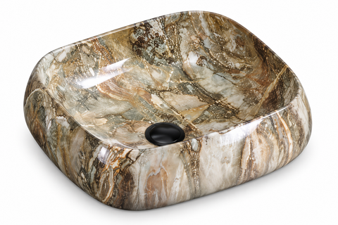 Brown marble look