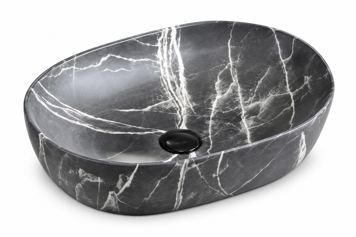 SANIKB SHY-8015D78 ceramic basin scene