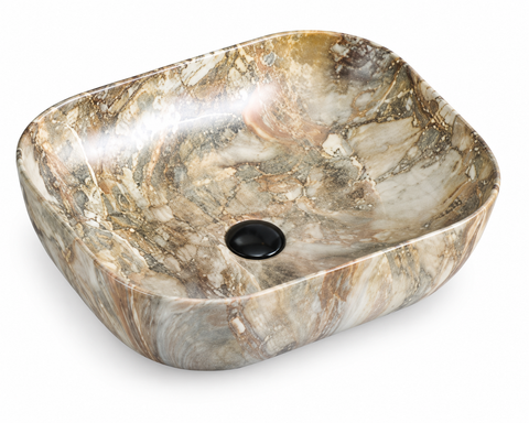 Tan / Grey marble look