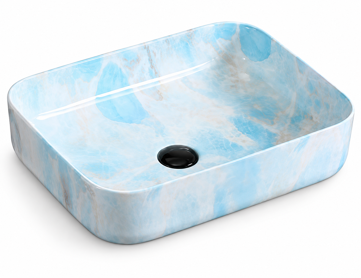 SANIKB SHY-8024D49 ceramic basin scene