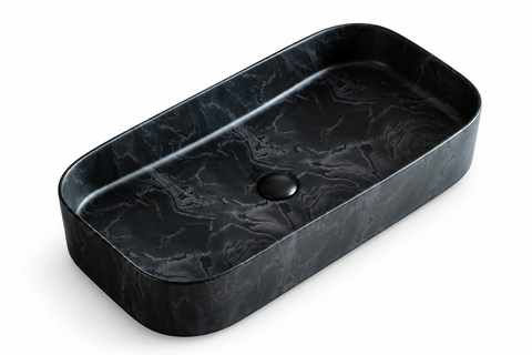 750 × 380 × 130 mm / Black / Dark Grey pattern