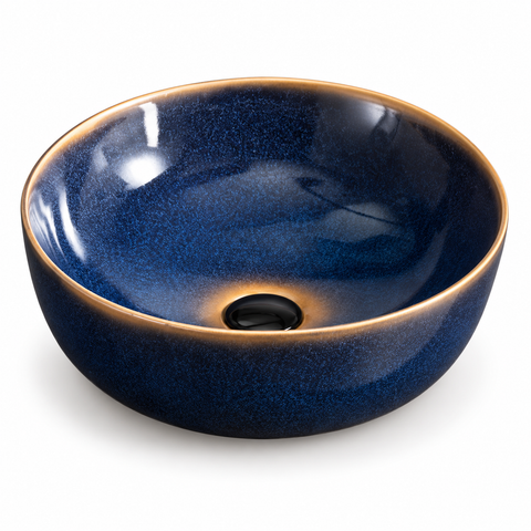 Blue / Gold rim