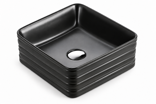 SANIKB SHY-8078MB black ceramic basin