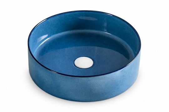 SANIKB SHY-9002 blue ceramic basin