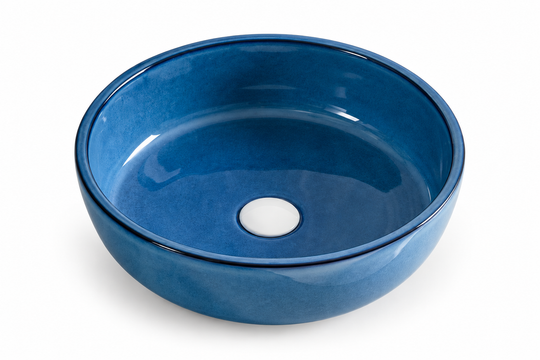 SANIKB SHY-9004 blue ceramic basin